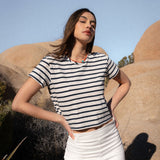 The Box Navy Striped T-shirt