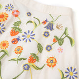 Eliza Embroidered Organic Cotton Skirt