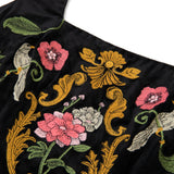 Madeline Embroidered Velvet Dress