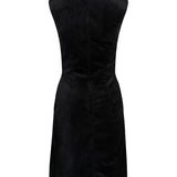 Madeline Embellished Velvet Fitted Dress