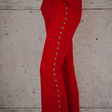 Madeline Embellished Red Jumpsuit