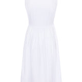 The Kōr Shirt Dress in White Dobby