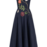 Freya Embroidered Strapless Dress