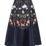 Freya Embroidered Midi Skirt